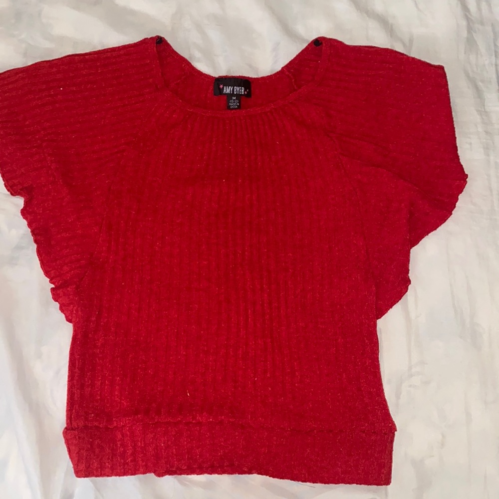 Red blouse